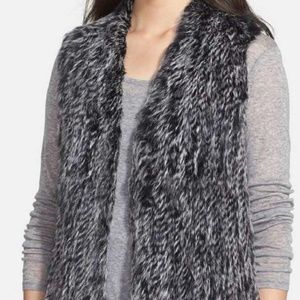 Quinn rabbit fur vest